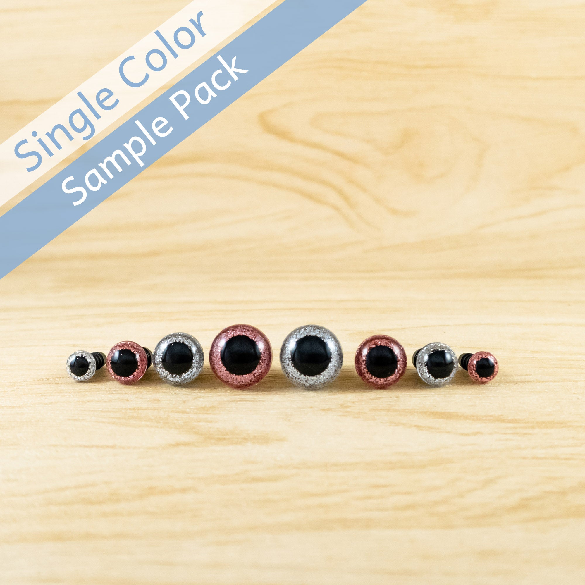 Color Safety Eyes Sample Pack - Single Size in 10 Colours, 3 pairs eac –  Snacksies Handicraft
