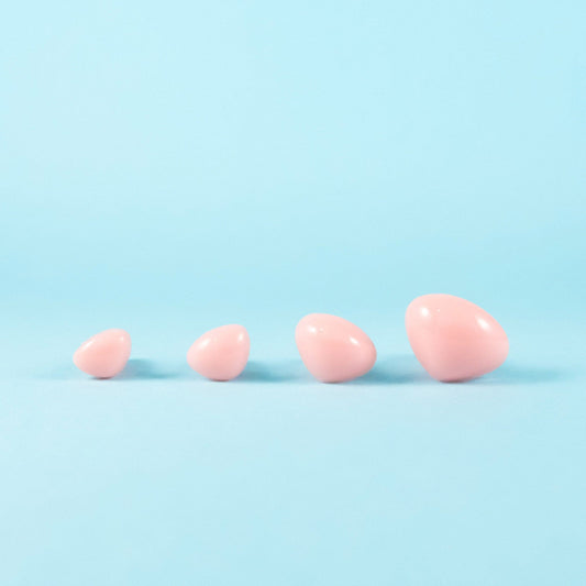 Pink safety noses for crafts