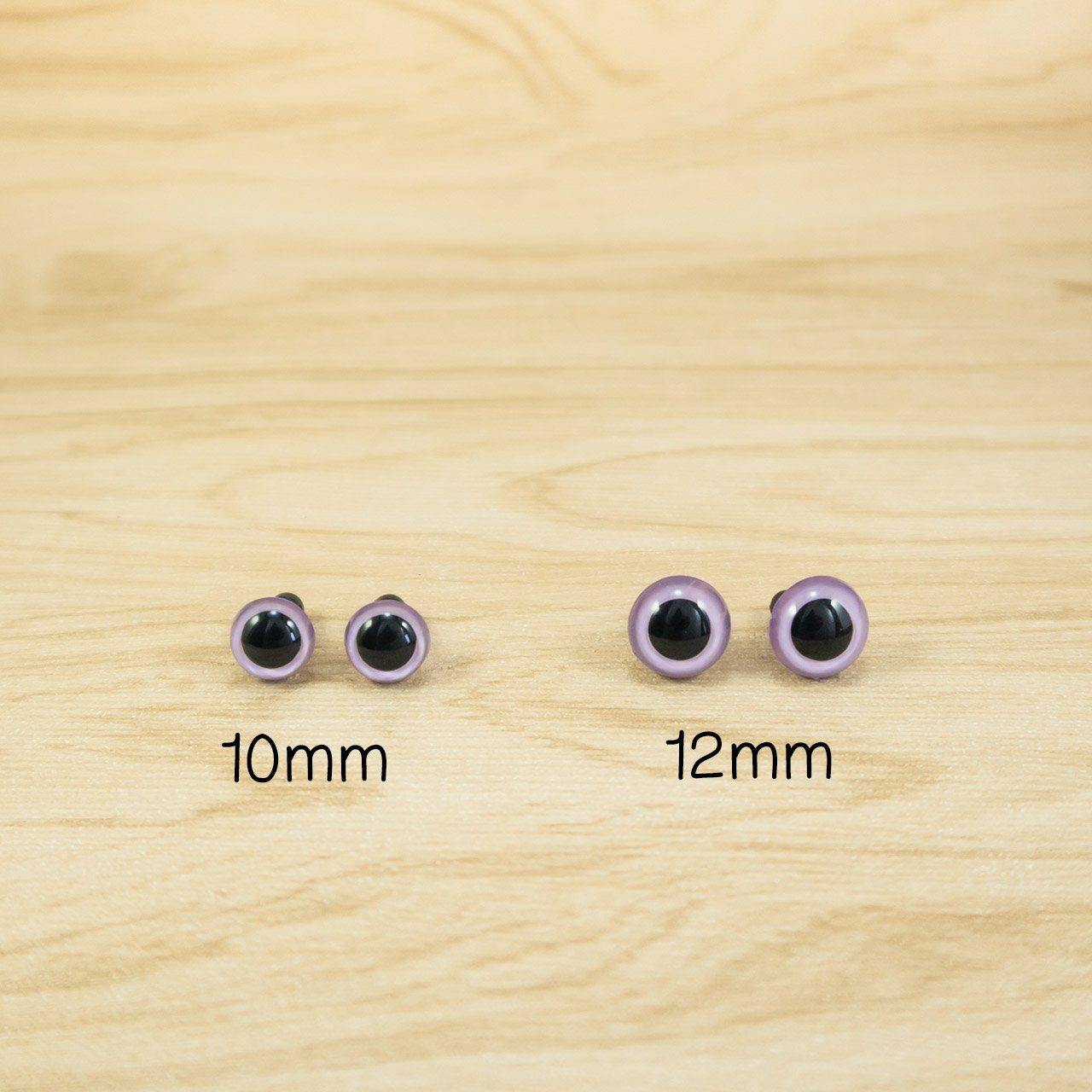purple safety eyes for amigurumi and stuffed animals