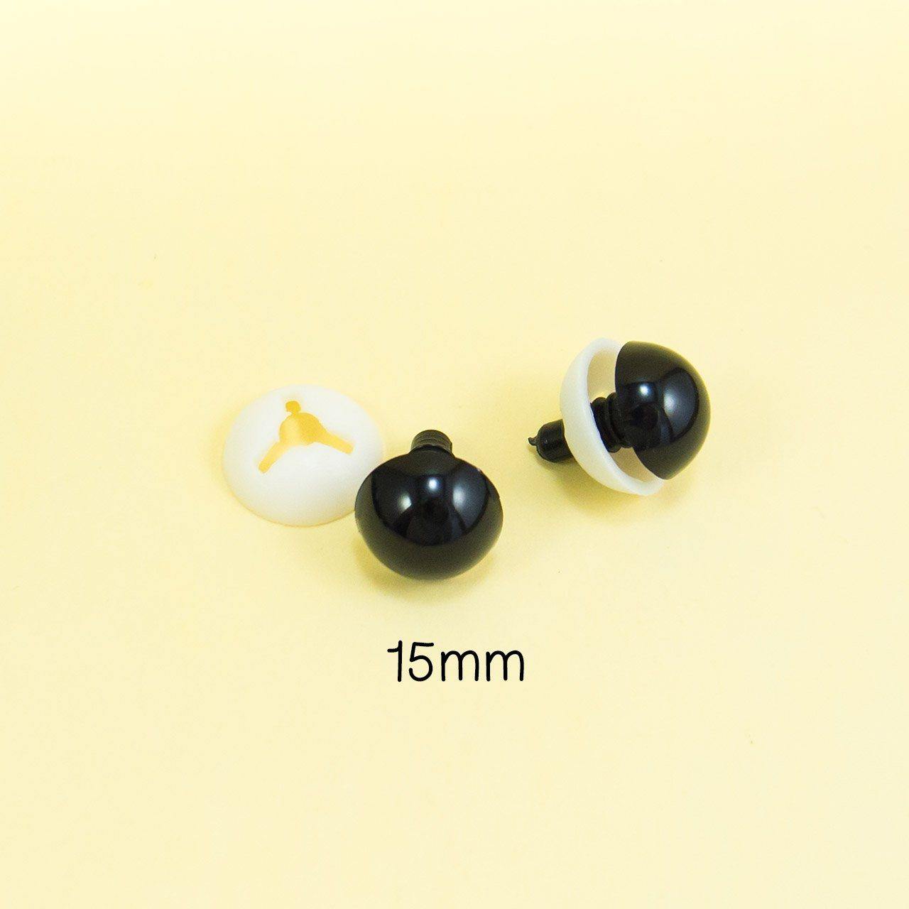 15mm safety eyes for big amigurumi and handmade dolls