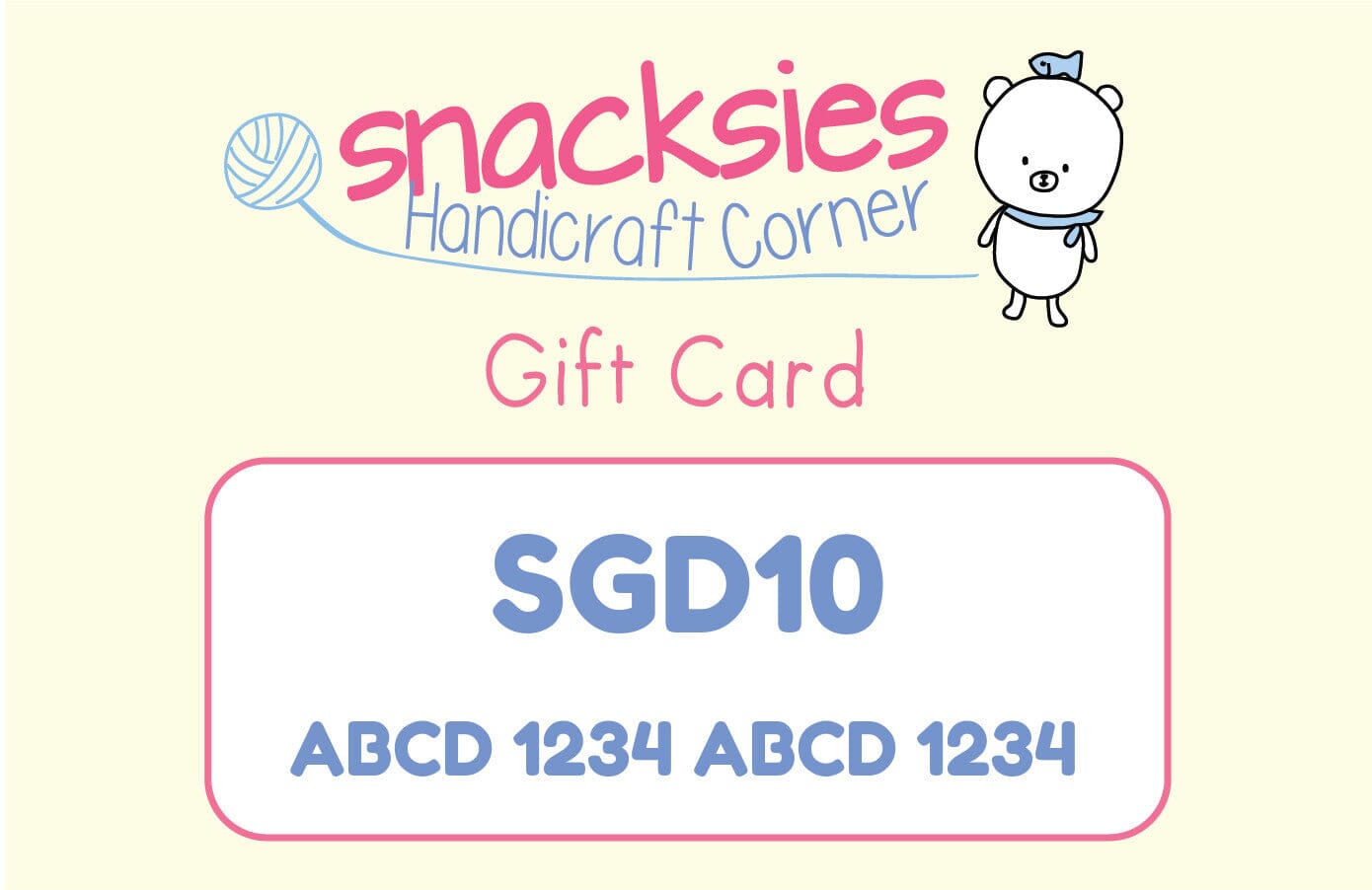 Snacksies Gift Card