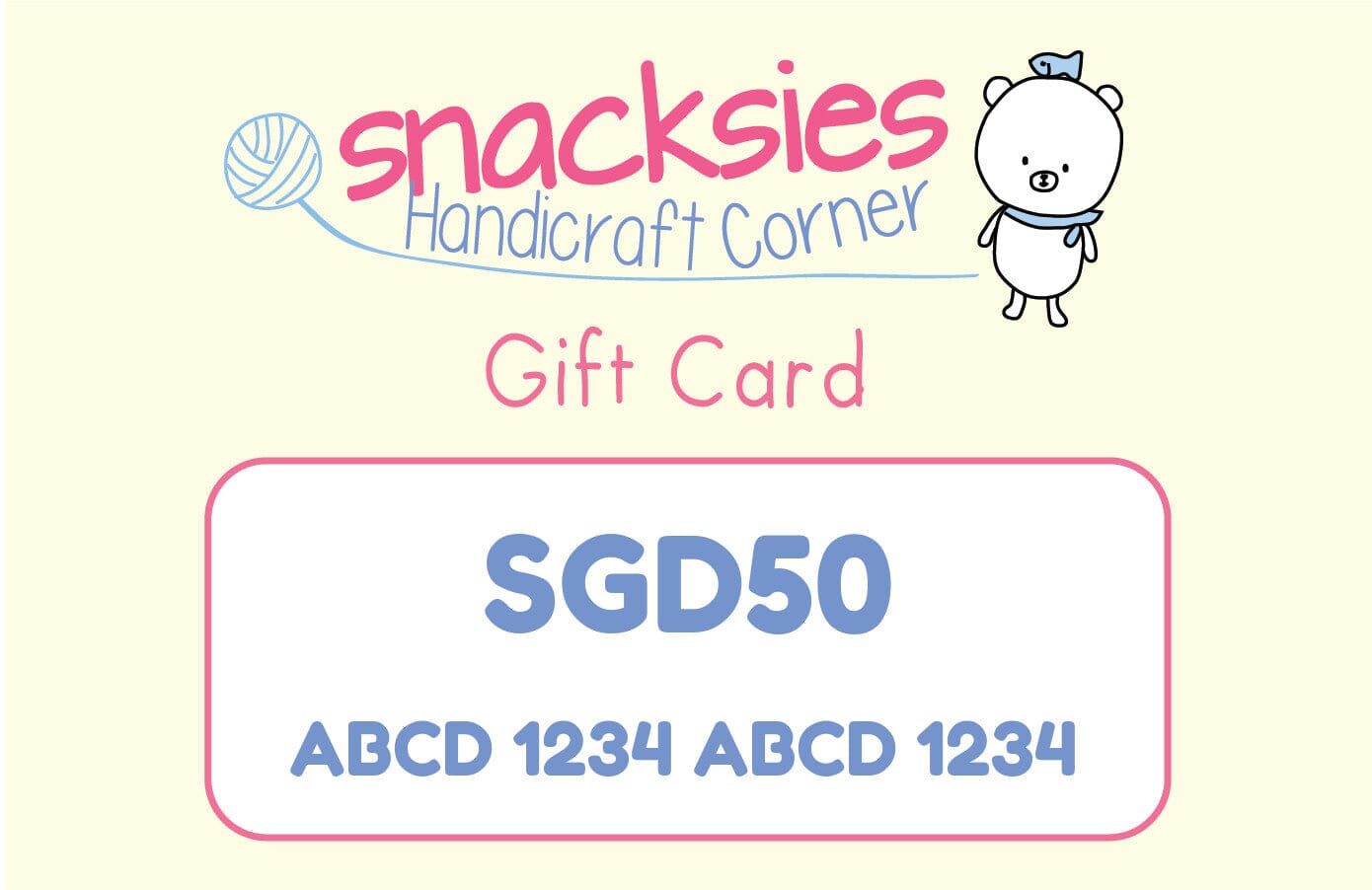 Snacksies Gift Card