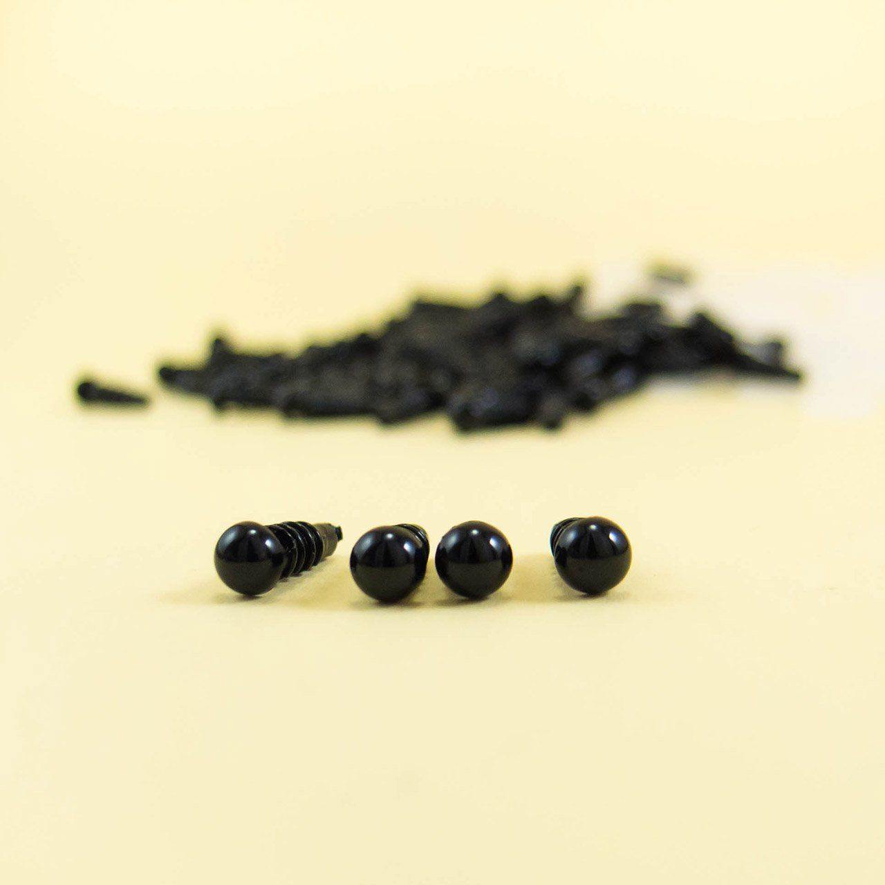 Black Safety eyes for amigurumi
