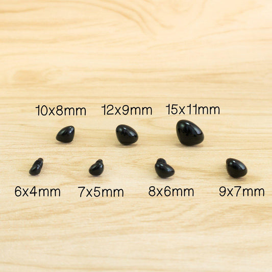 Various sizes triangle safety noses for handmade animals