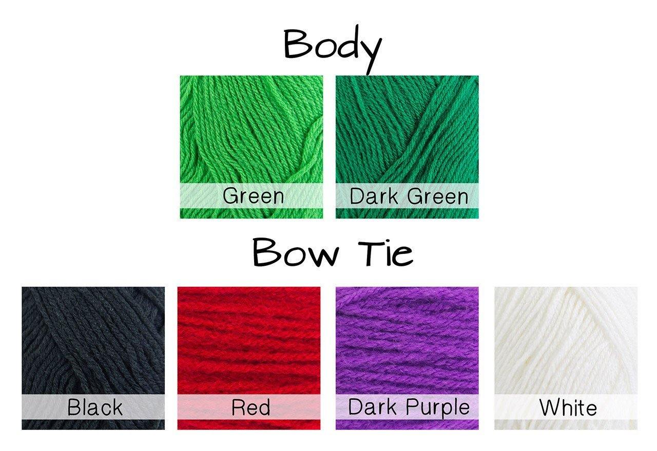 Cactus With Bowtie and Top Hat Crochet Amigurumi - Snacksies Handicraft