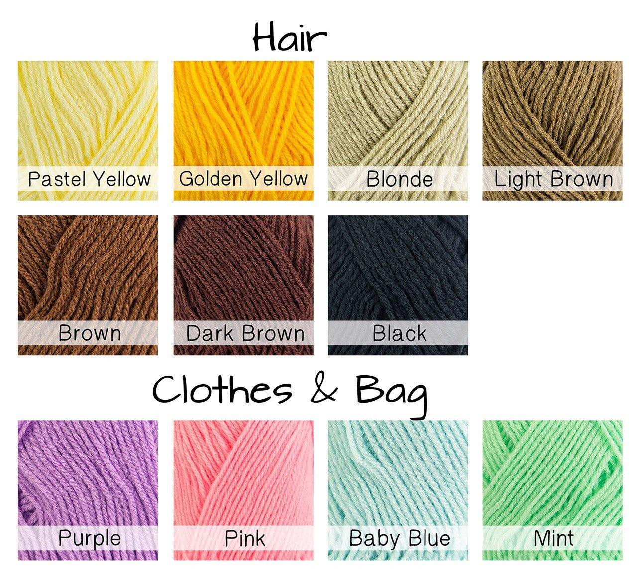 Girl Doll with Plaits Crochet Amigurumi - Snacksies Handicraft