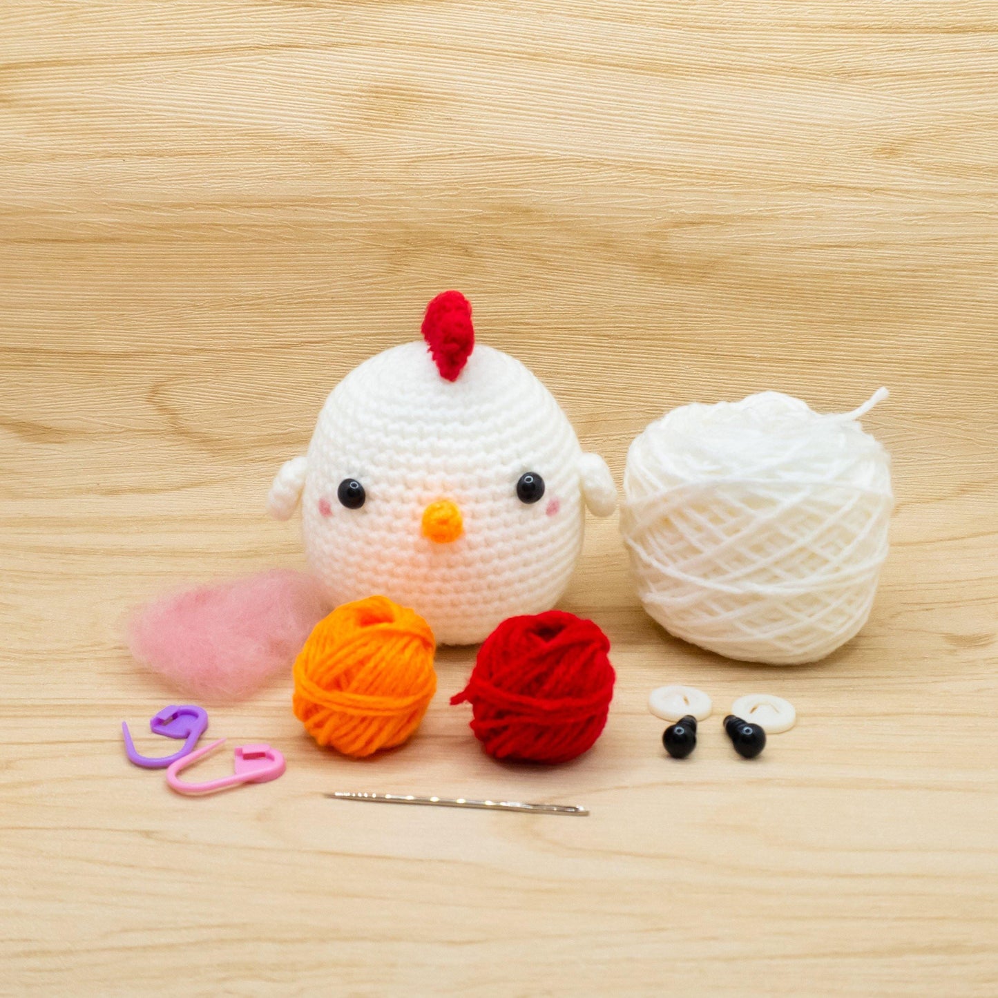 Chicken Amigurumi Kit - Snacksies Handicraft