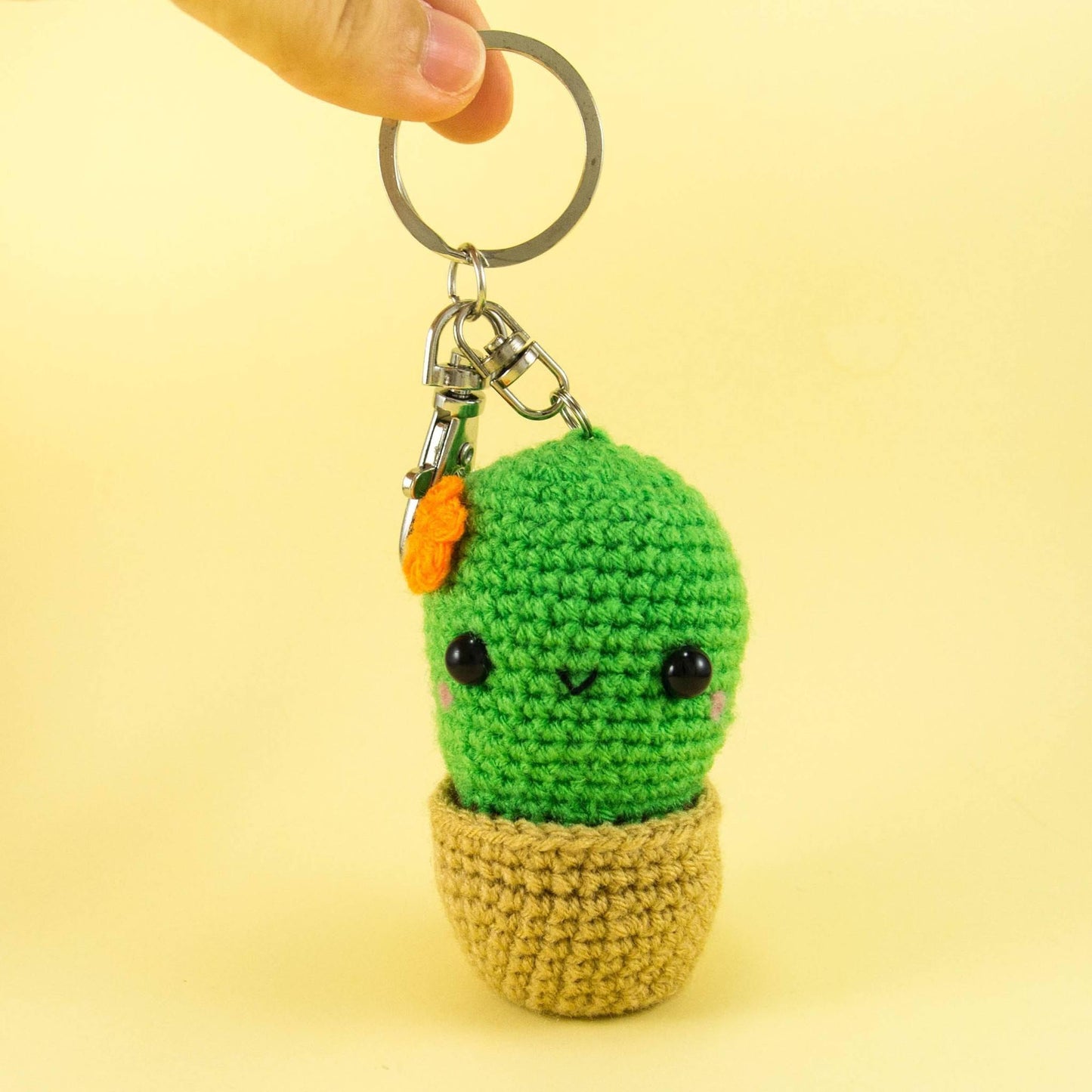 Cactus With Flower Crochet Amigurumi - Snacksies Handicraft