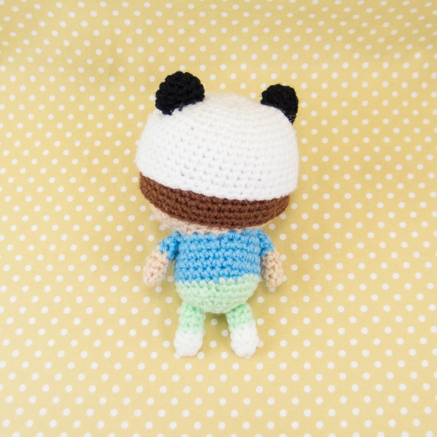 Handmade Doll - Boy Wearing Panda Hat