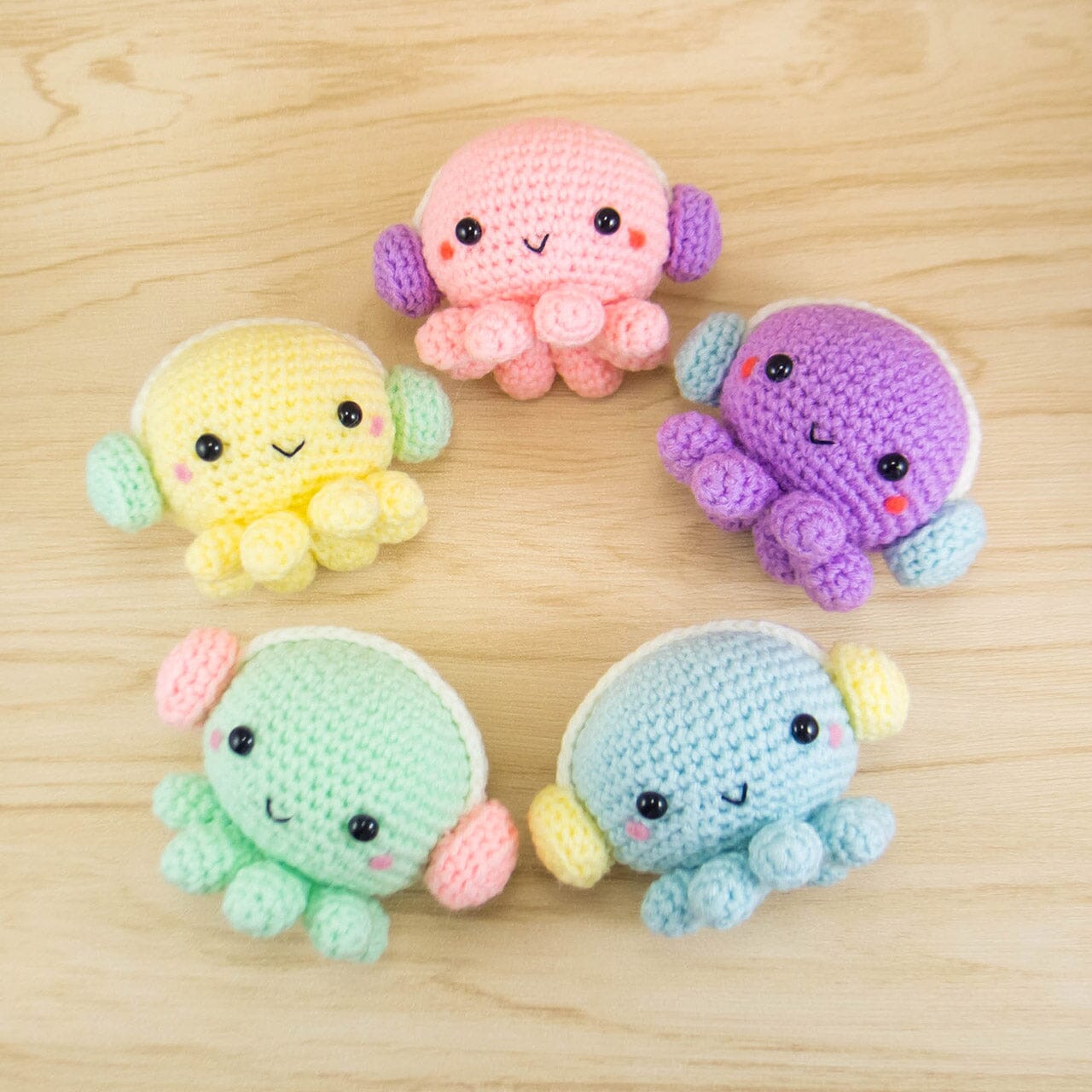 Octopus with Headphone Amigurumi Kit