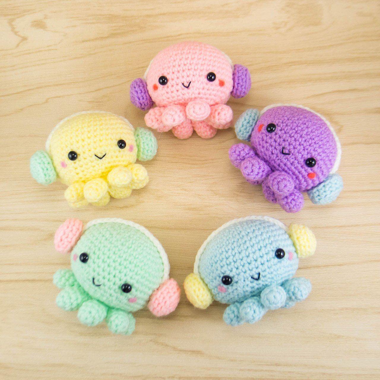 Octopus with Headphone Amigurumi Pattern - Snacksies Handicraft