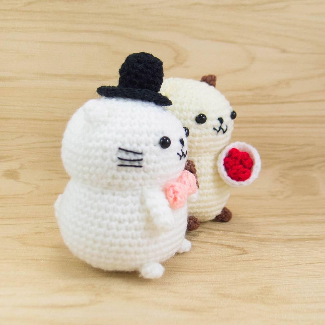 Cat Couple Plush for Valentine's gift