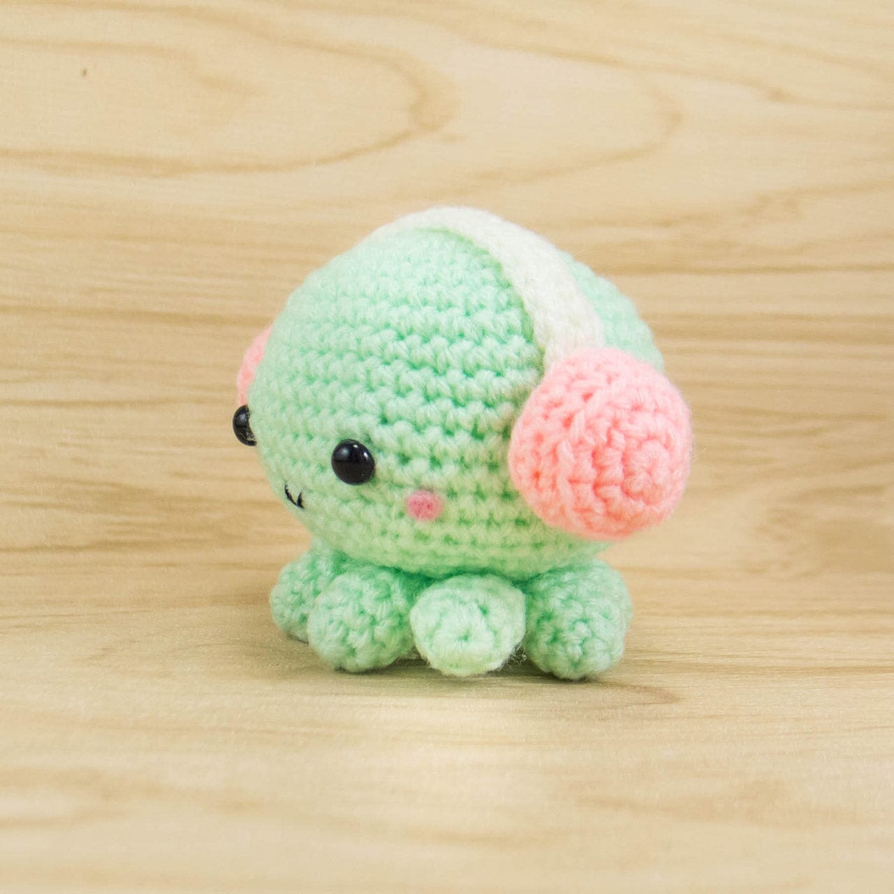 Octopus with Headphone Amigurumi Kit