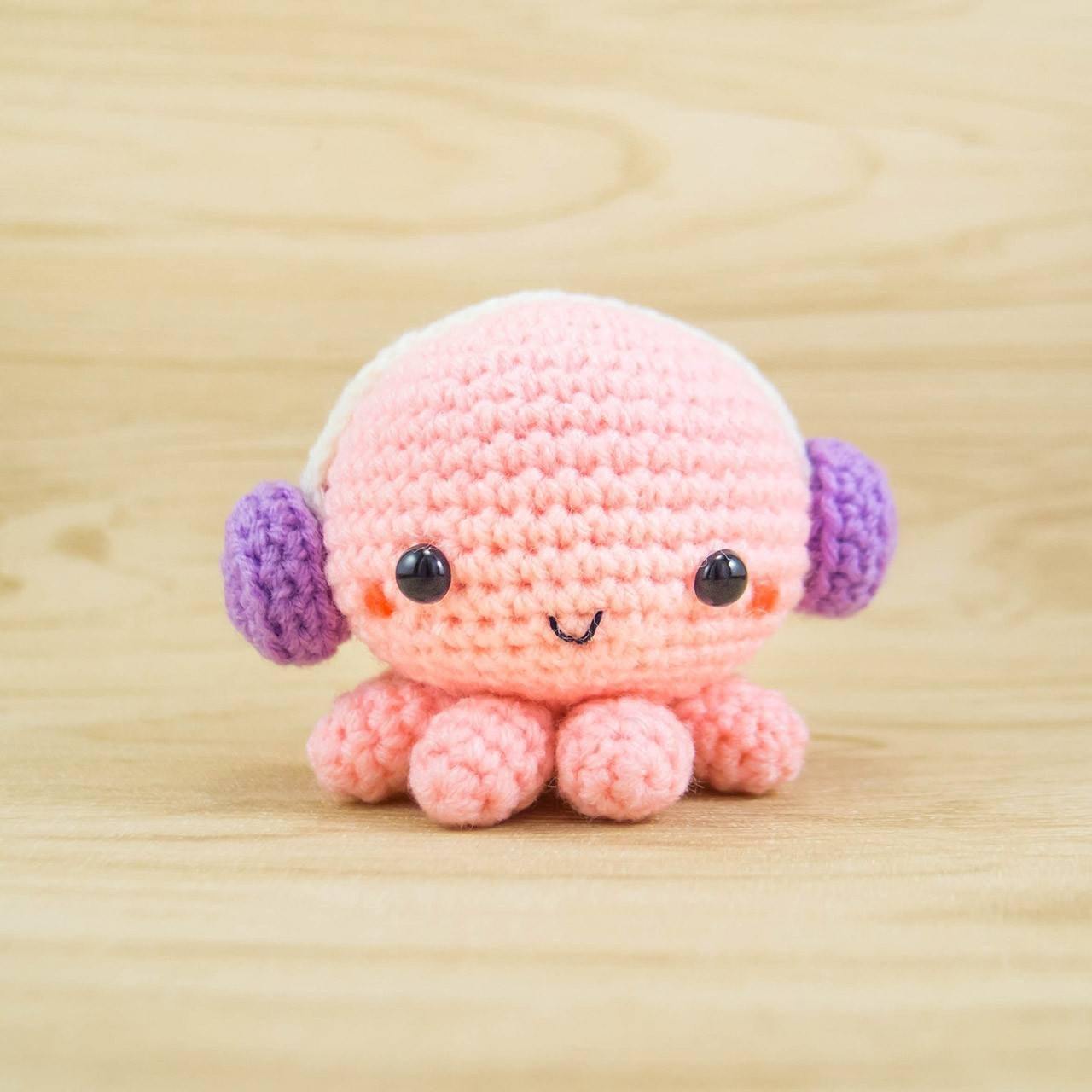 Crochet Octopus with Headphones Amigurumi