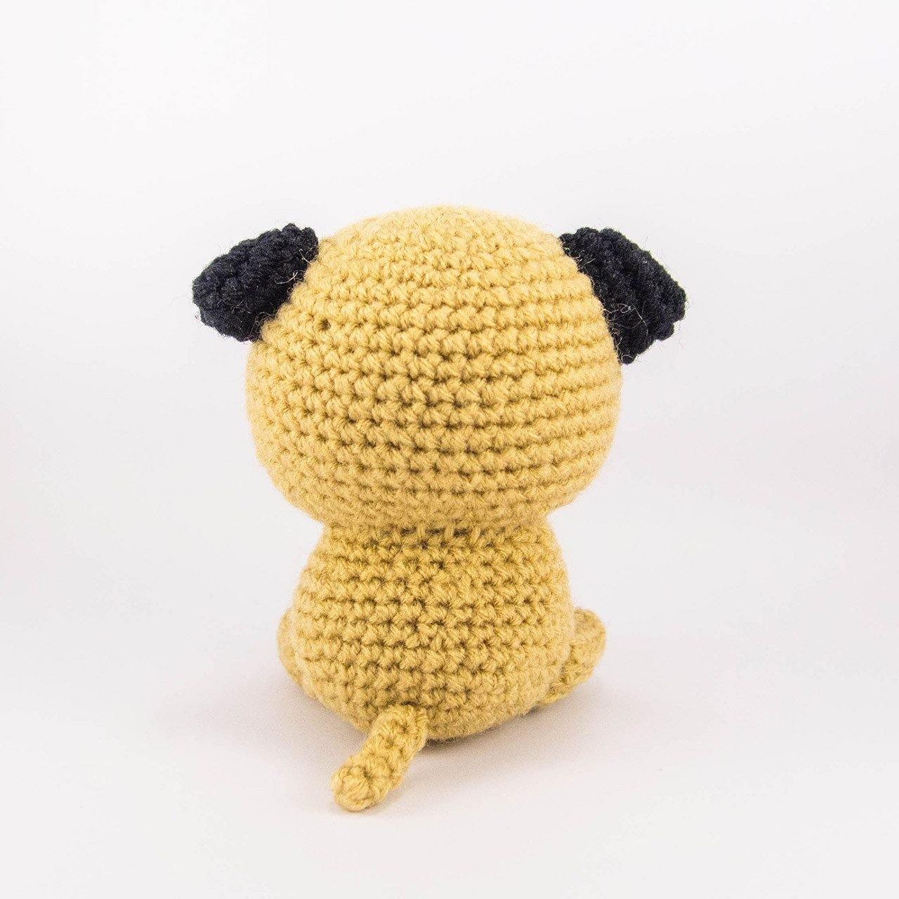 Crochet Dog Amigurumi Doll Back View