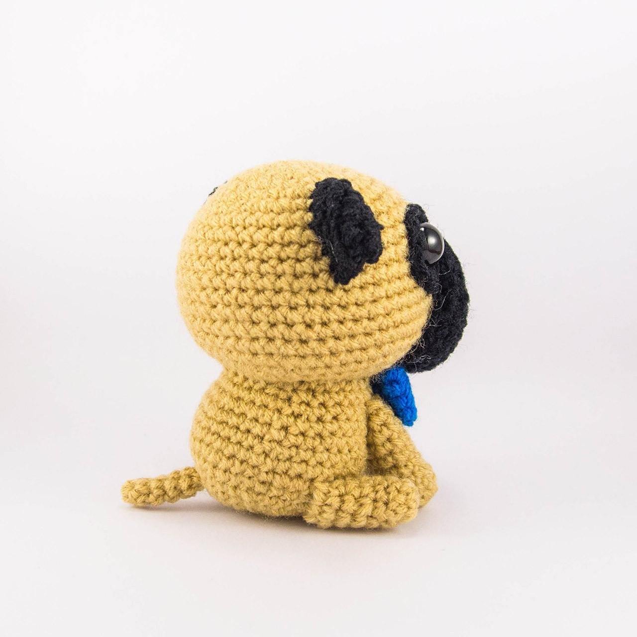 Amigurumi Dog Crochet Plush Side View