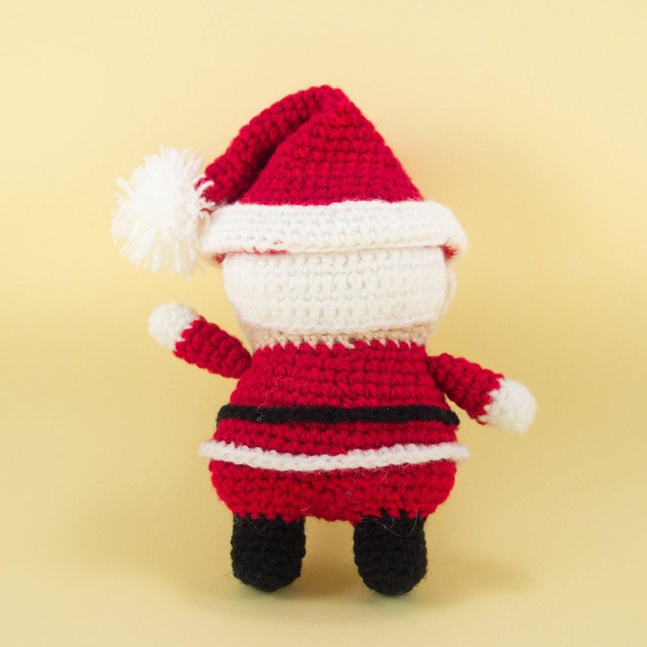 Amigurumi Santa Claus Doll Back View