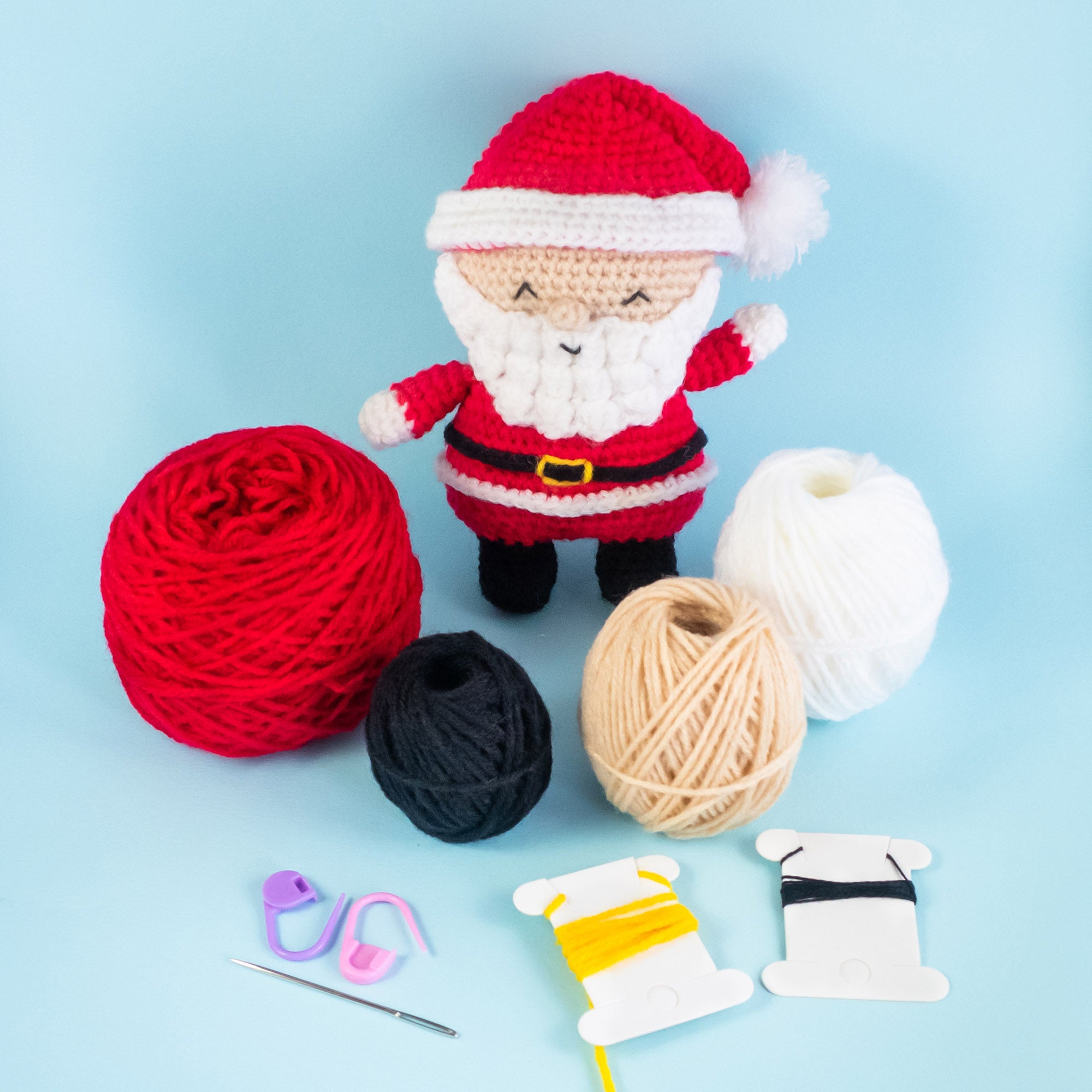 Mewaii® Christmas Crochet Kit For Beginners Santa Claus Crochet