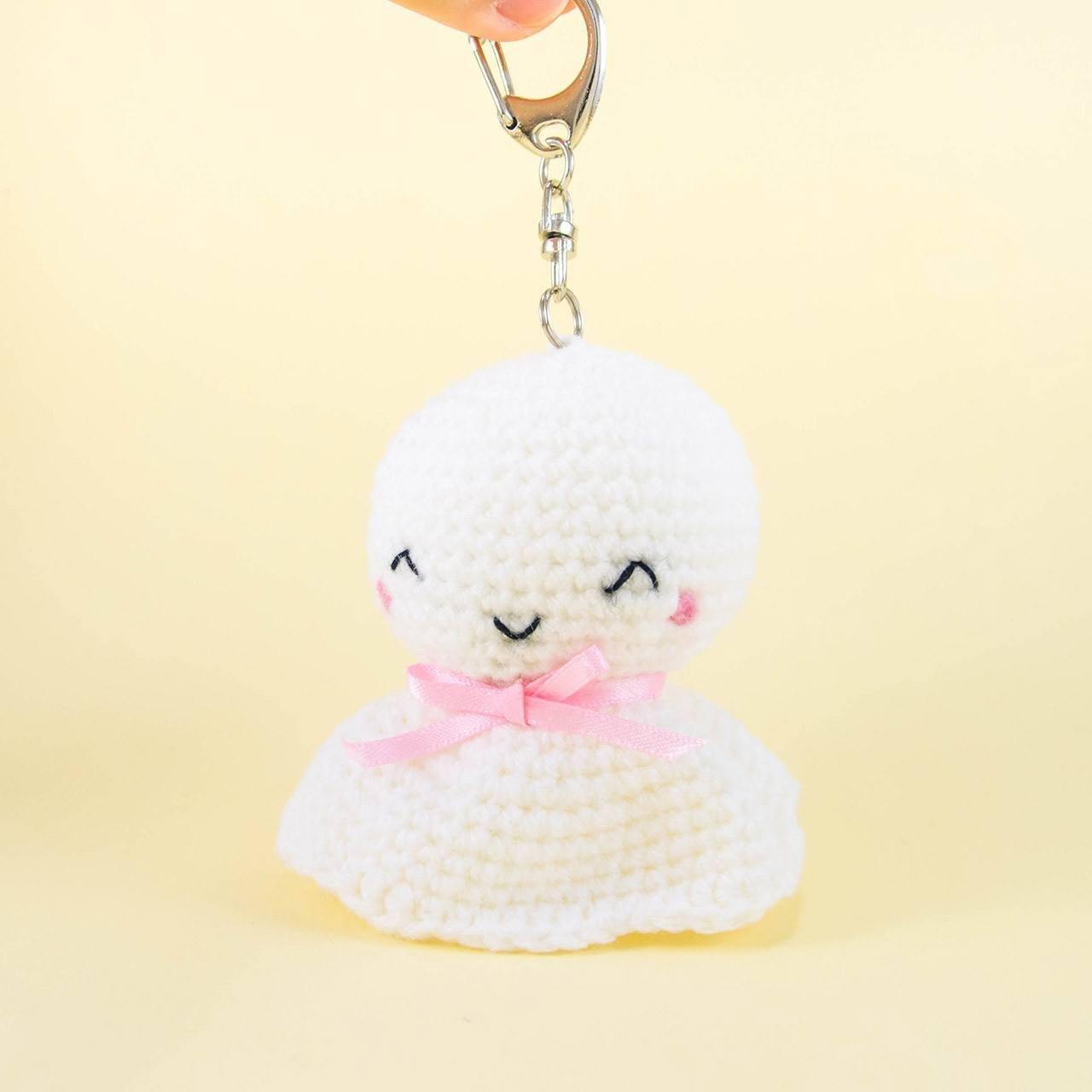 Stuffed Teru Teru Bozu with Key Chain