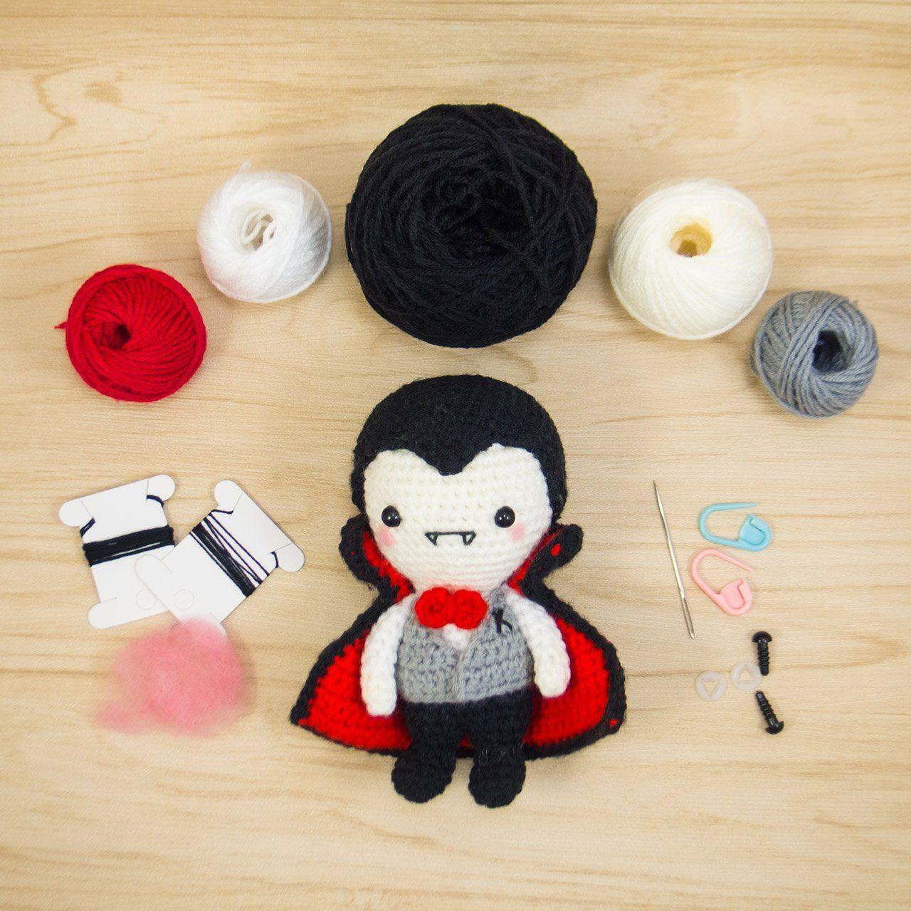 Mr K the Vampire Amigurumi Kit