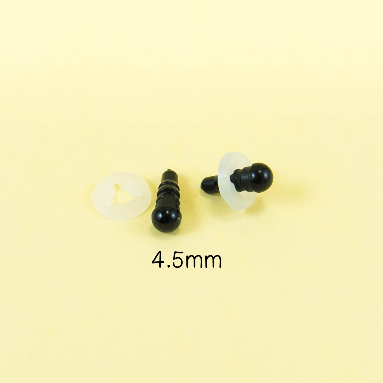 4.5mm black safety eyes for plush toys