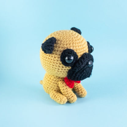 Pug Crochet Pattern Side view