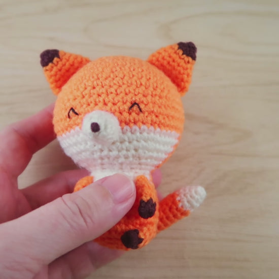 crochet fox plush