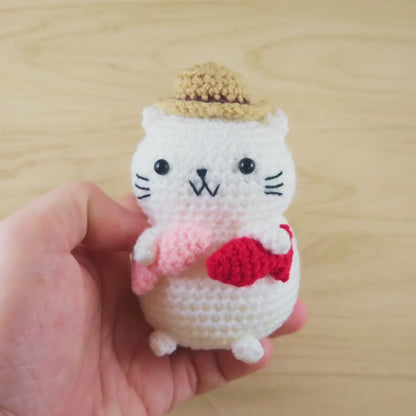 crochet cat plush
