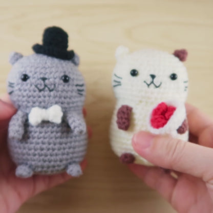 crochet cat coupl;e
