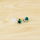 Hand painted pearl green toy eyes for amigurumi