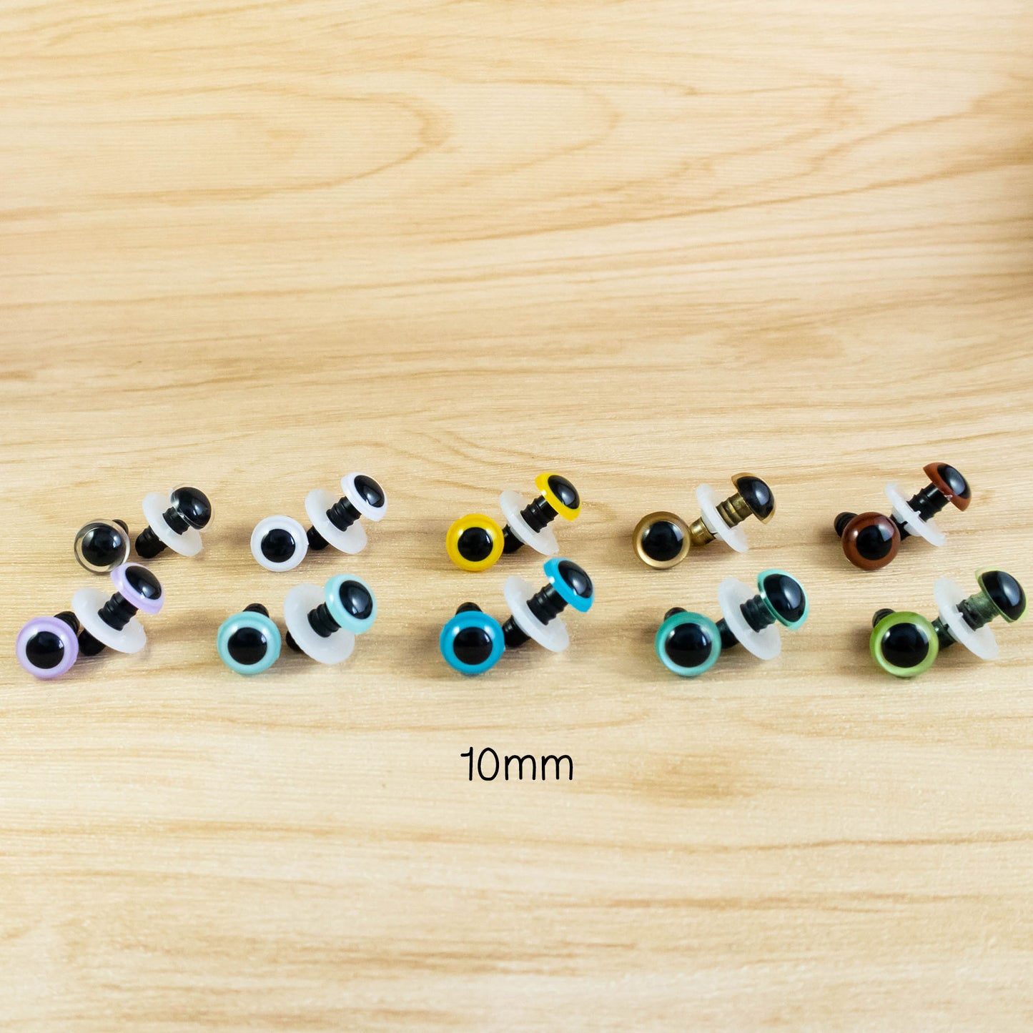 8mm colour toys eyes for amigurumi