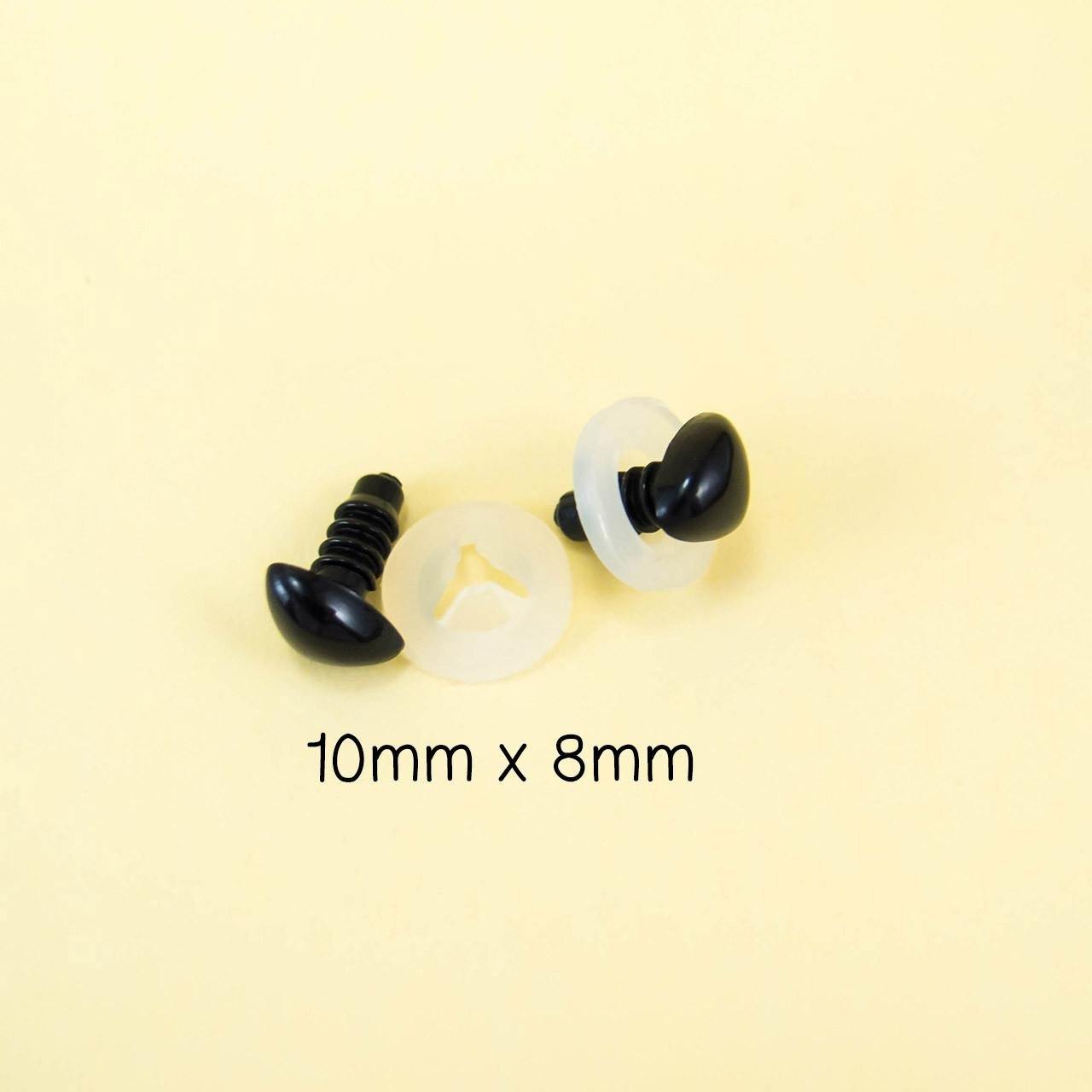 10mm triangle black safety noses