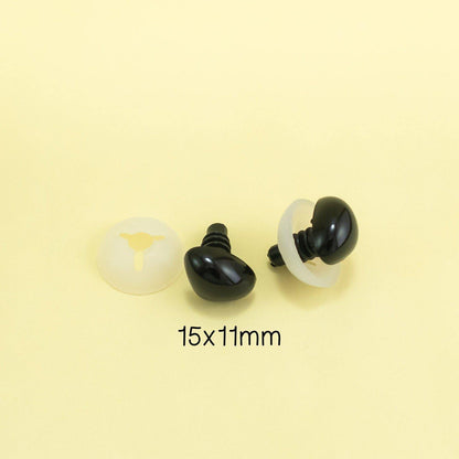 15mm x 11mm black triangle craft noses for stuffed animals