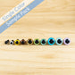 Color Safety Eyes Sample Pack - 6mm to 12mm, 8 colours, 3 pairs each - Snacksies Handicraft