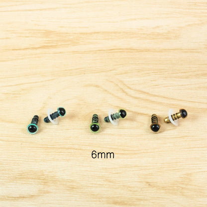 6mm pearl colour craft eyes for handmade stuffed animals - Pearl green, Pearl Blue, Gold