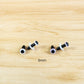 6mm white and purple craft eyes for toys