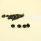 Black Oval Safety Eyes/ Noses for Amigurumi - available in 4 sizes - Snacksies Handicraft