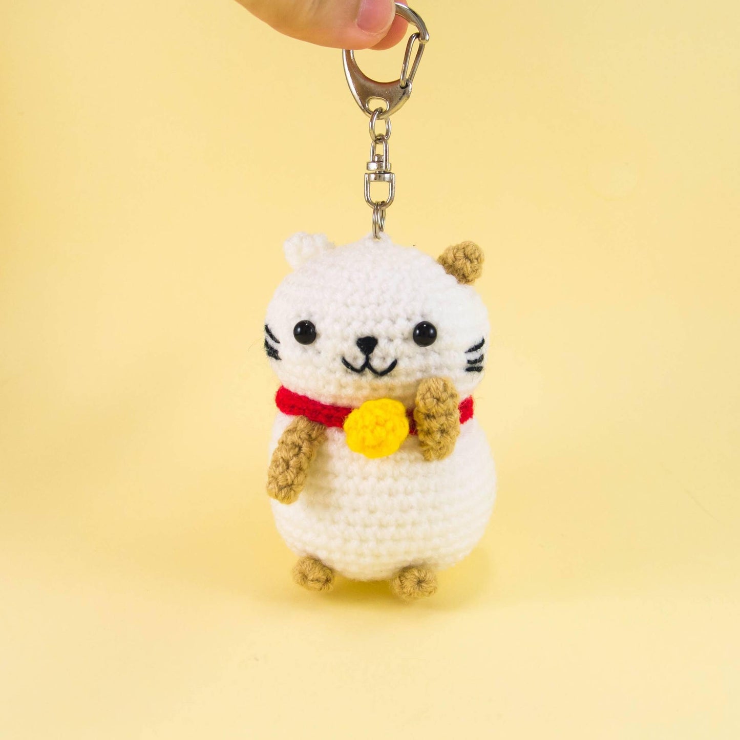 Lucky Cat Plush with Key Chain
