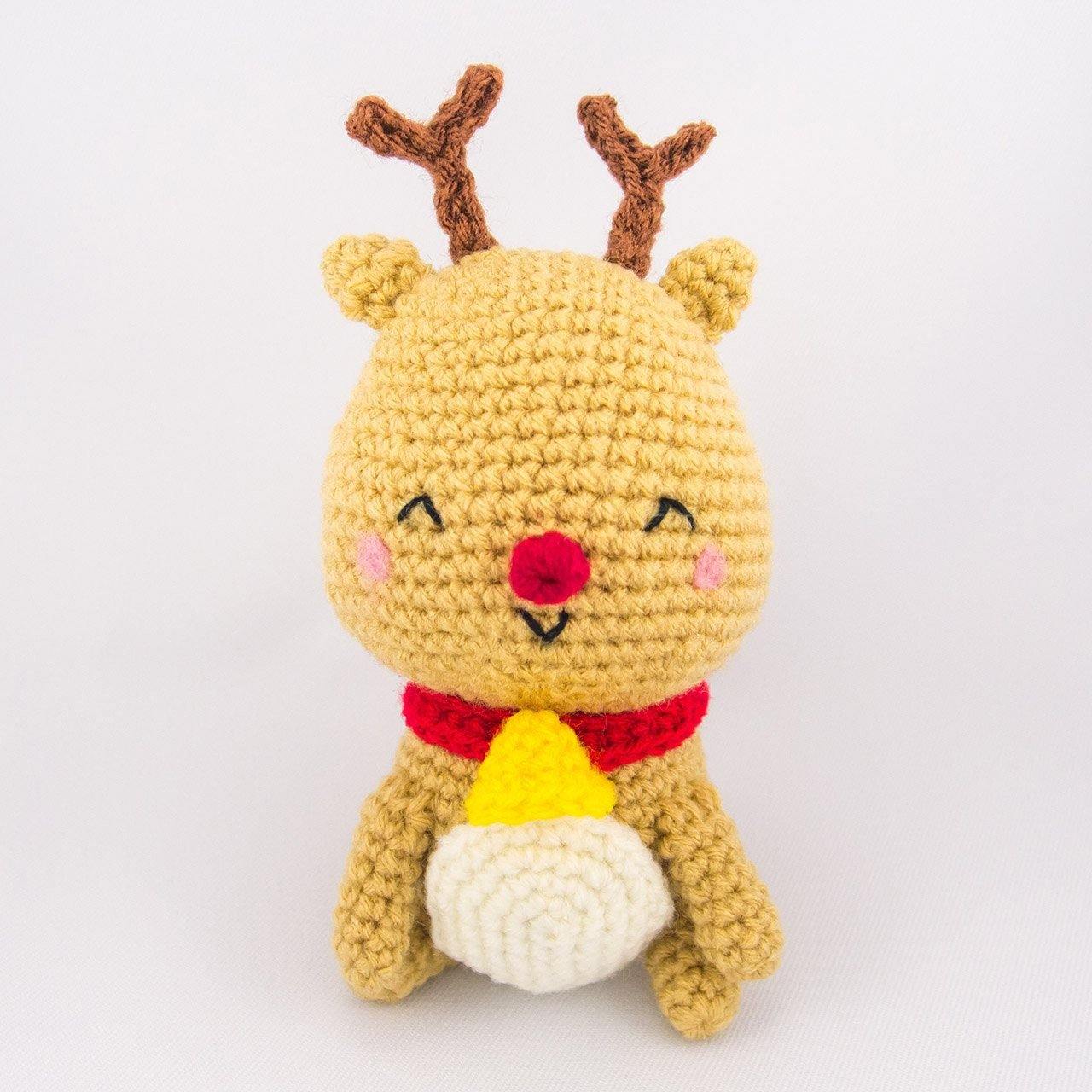 Jingle the Reindeer Crochet Toy for Christmas
