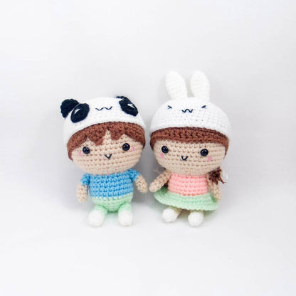 Boy and Girl Couple Dolls Crochet