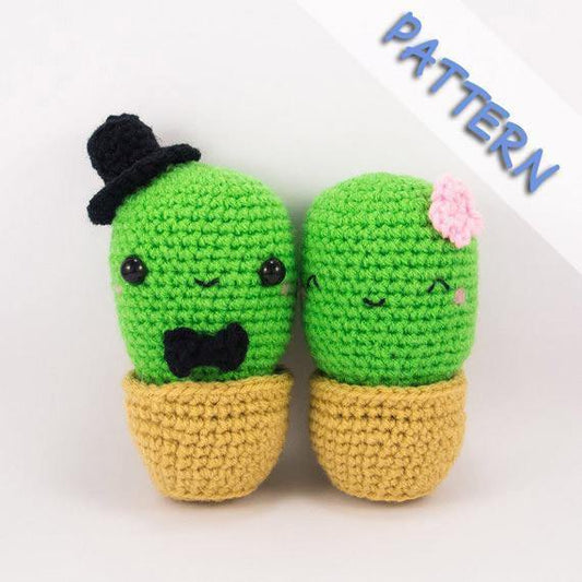 Cactus Couple Amigurumi Crochet Pattern