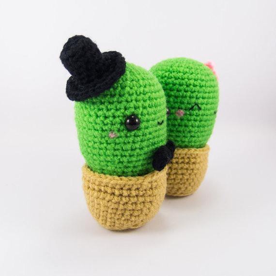 Male Cactus View of Cactus Crochet Pattern