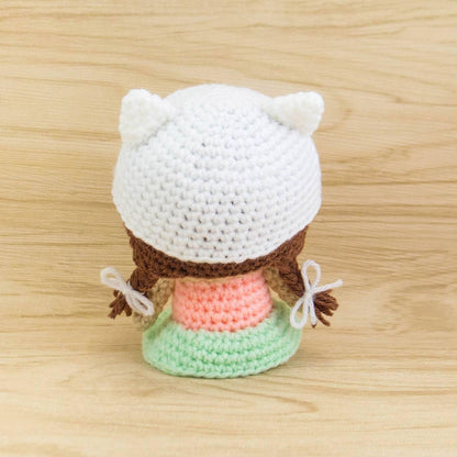 Crochet Doll Wearing Cat Hat
