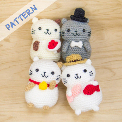 Cat Couple Amigurumi Kit – Snacksies Handicraft