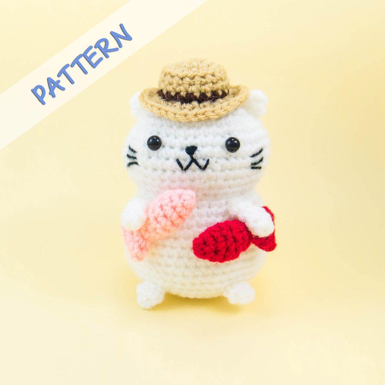 Fisherman Cat Amigurumi Pattern