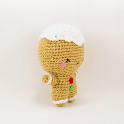 Gingerbread Man Crochet Toy Christmas Ornament