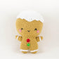 Crochet Gingerbread Man Amigurumi for Holida Decor