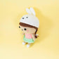 Handmade Doll with Bunny Hat