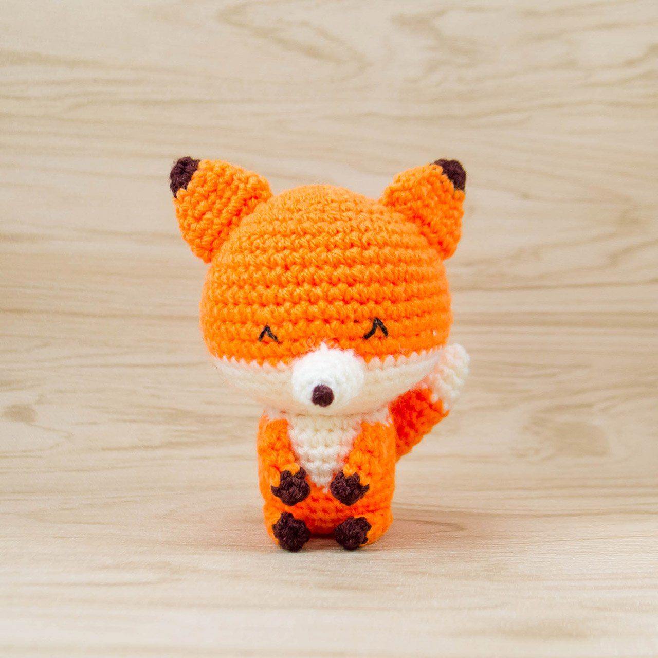Crochet Animal DIY Kit, Fox Crochet Kit
