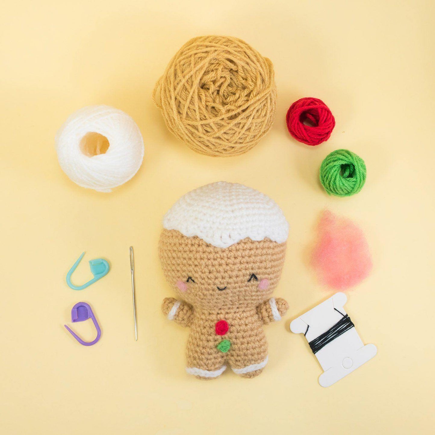 Ginger the Gingerbread Man Amigurumi Kit